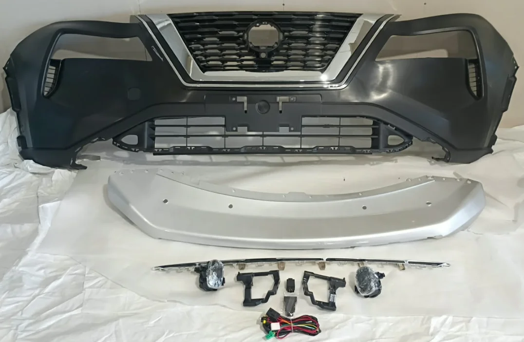 2021 - 2023 Nissan Rogue Front Bumper Complete Cover Kit Grill Fog Light