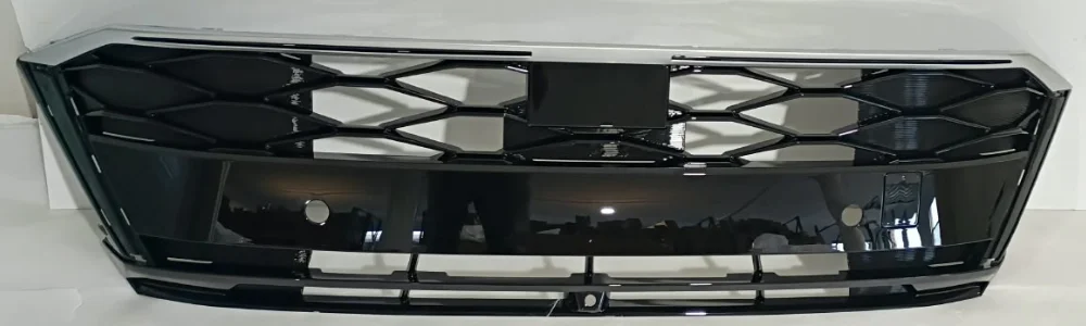 2024 - 2025 Hyundai Sonata Front Grille Gloss Black W/Sensor Hole&Camera Hole