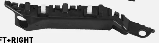 2014 - 2016 Hyundai Elantra Bumper Bracket Driver Side RH