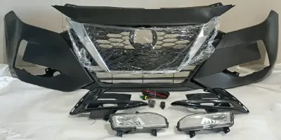 2019 - 2023 Nissan Sentra Front Bumper Upper Lower Grille Fog Lights